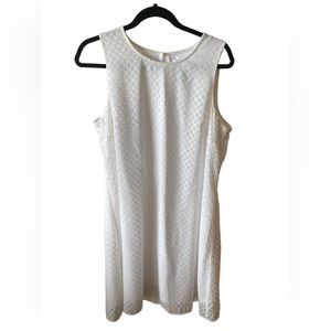 Calvin Klein polka dot white sundress